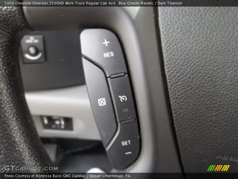 Blue Granite Metallic / Dark Titanium 2009 Chevrolet Silverado 2500HD Work Truck Regular Cab 4x4