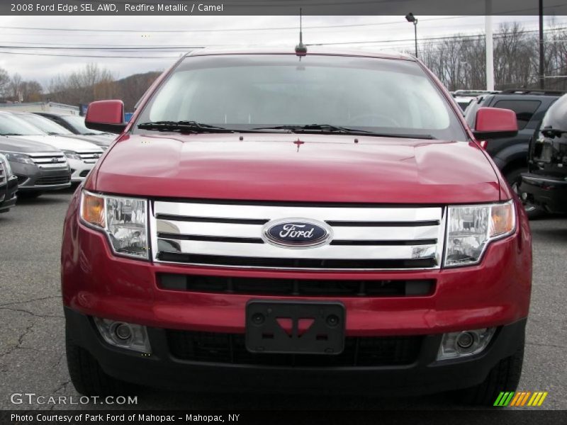 Redfire Metallic / Camel 2008 Ford Edge SEL AWD