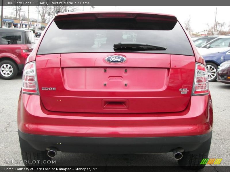 Redfire Metallic / Camel 2008 Ford Edge SEL AWD