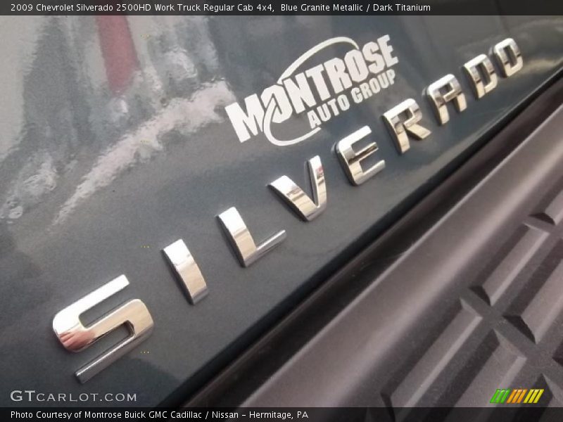 Blue Granite Metallic / Dark Titanium 2009 Chevrolet Silverado 2500HD Work Truck Regular Cab 4x4