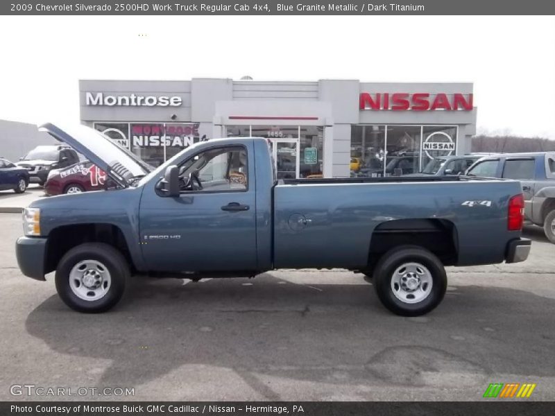 Blue Granite Metallic / Dark Titanium 2009 Chevrolet Silverado 2500HD Work Truck Regular Cab 4x4