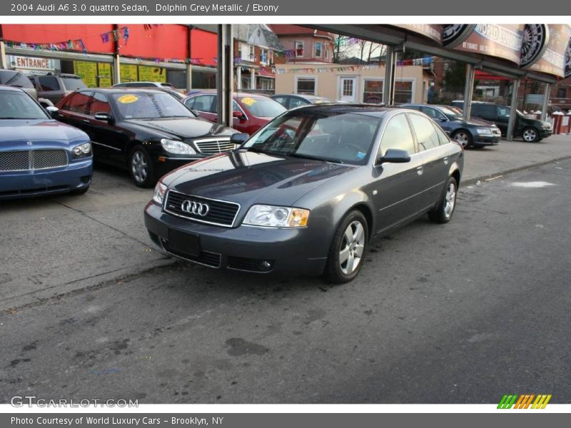 Dolphin Grey Metallic / Ebony 2004 Audi A6 3.0 quattro Sedan