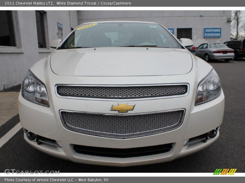 White Diamond Tricoat / Cocoa/Cashmere 2011 Chevrolet Malibu LTZ
