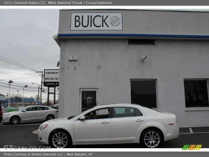 White Diamond Tricoat / Cocoa/Cashmere 2011 Chevrolet Malibu LTZ