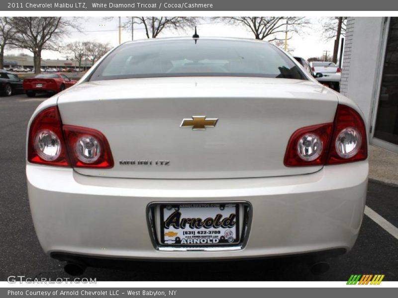 White Diamond Tricoat / Cocoa/Cashmere 2011 Chevrolet Malibu LTZ