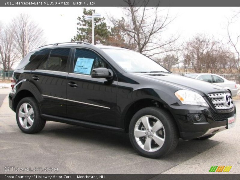 Black / Black 2011 Mercedes-Benz ML 350 4Matic