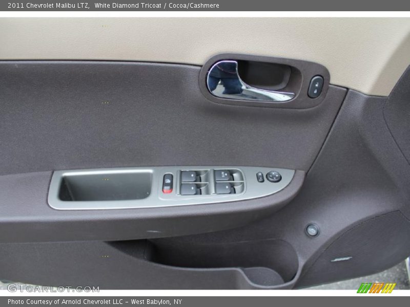 White Diamond Tricoat / Cocoa/Cashmere 2011 Chevrolet Malibu LTZ