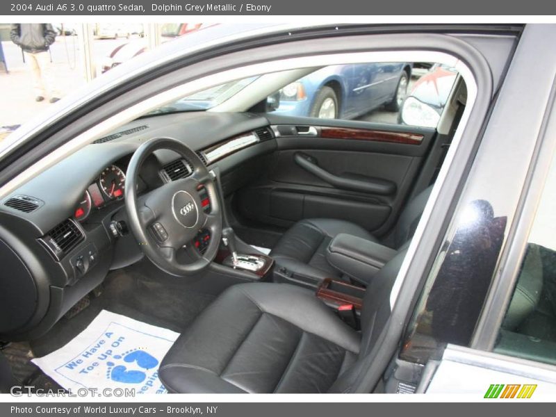 Dolphin Grey Metallic / Ebony 2004 Audi A6 3.0 quattro Sedan