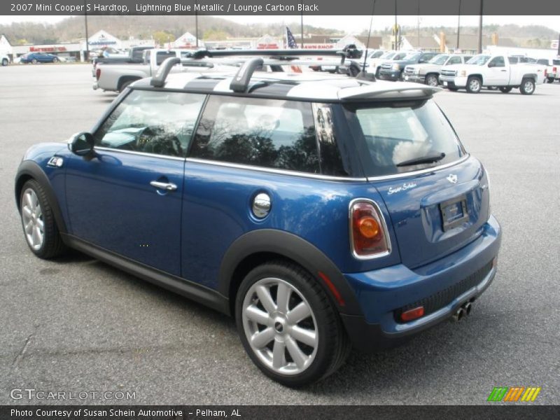 Lightning Blue Metallic / Lounge Carbon Black 2007 Mini Cooper S Hardtop