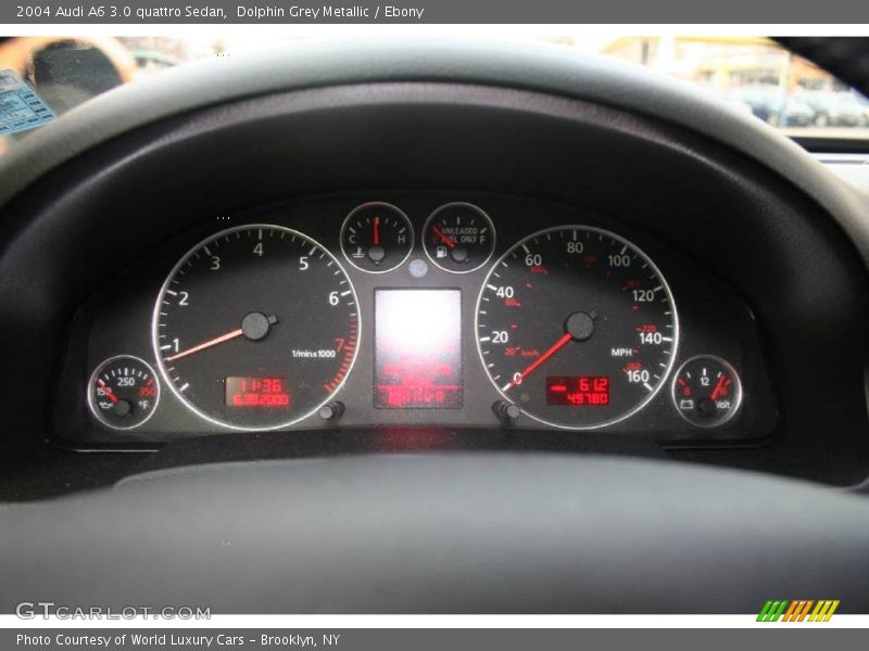 Dolphin Grey Metallic / Ebony 2004 Audi A6 3.0 quattro Sedan