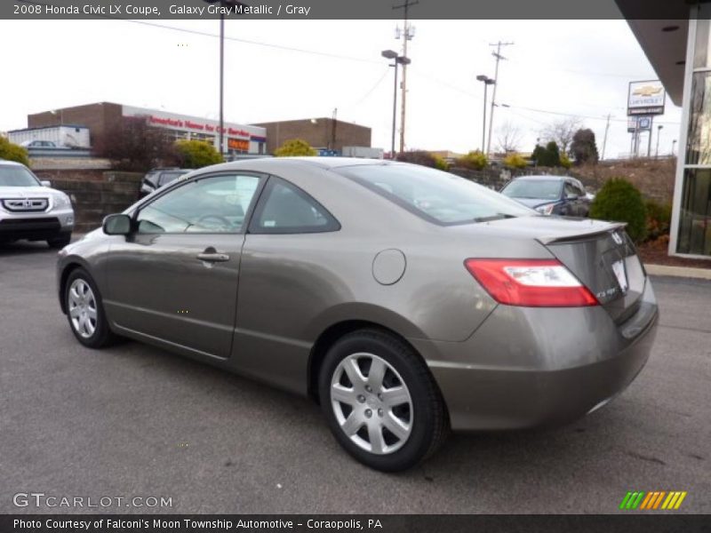 Galaxy Gray Metallic / Gray 2008 Honda Civic LX Coupe
