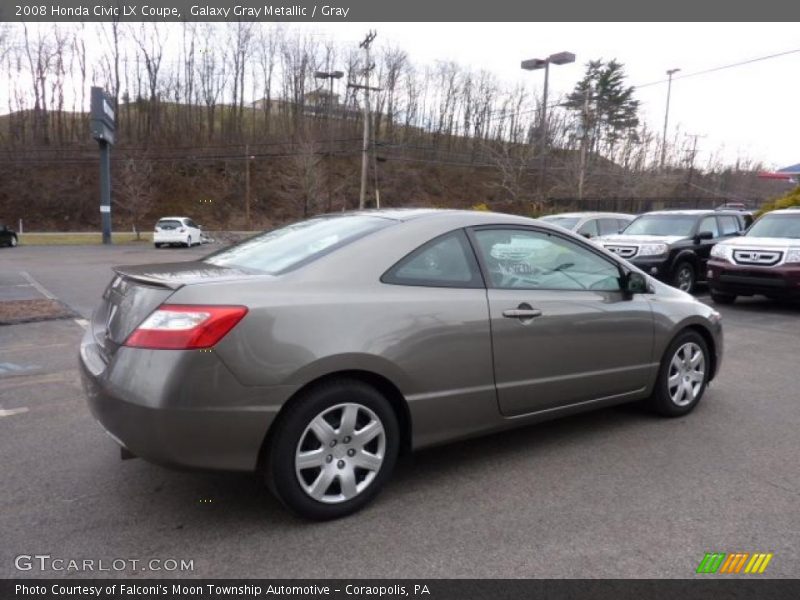 Galaxy Gray Metallic / Gray 2008 Honda Civic LX Coupe