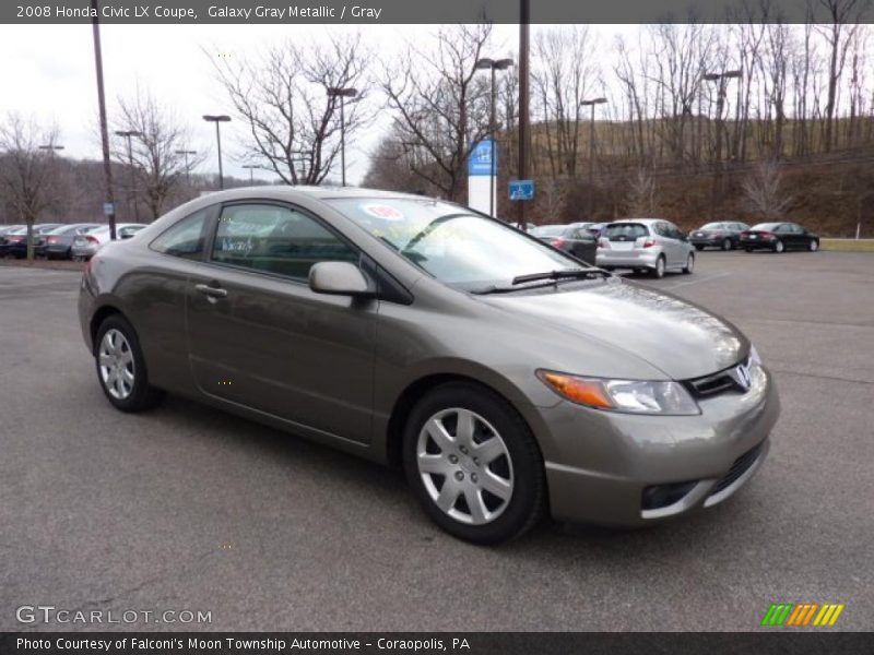 Galaxy Gray Metallic / Gray 2008 Honda Civic LX Coupe