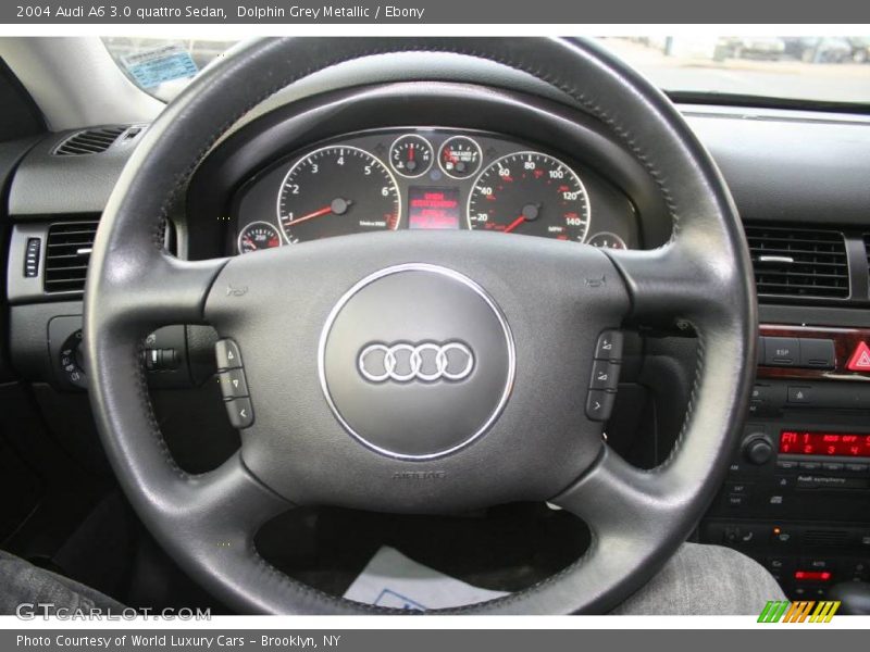 Dolphin Grey Metallic / Ebony 2004 Audi A6 3.0 quattro Sedan