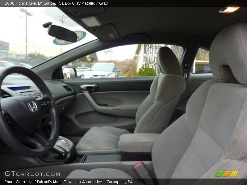Galaxy Gray Metallic / Gray 2008 Honda Civic LX Coupe