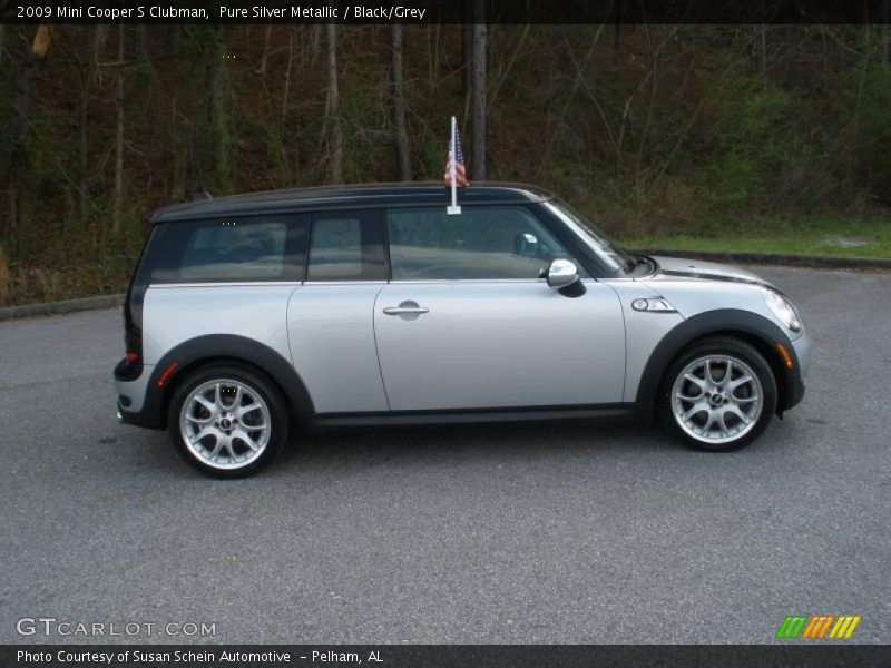 Pure Silver Metallic / Black/Grey 2009 Mini Cooper S Clubman