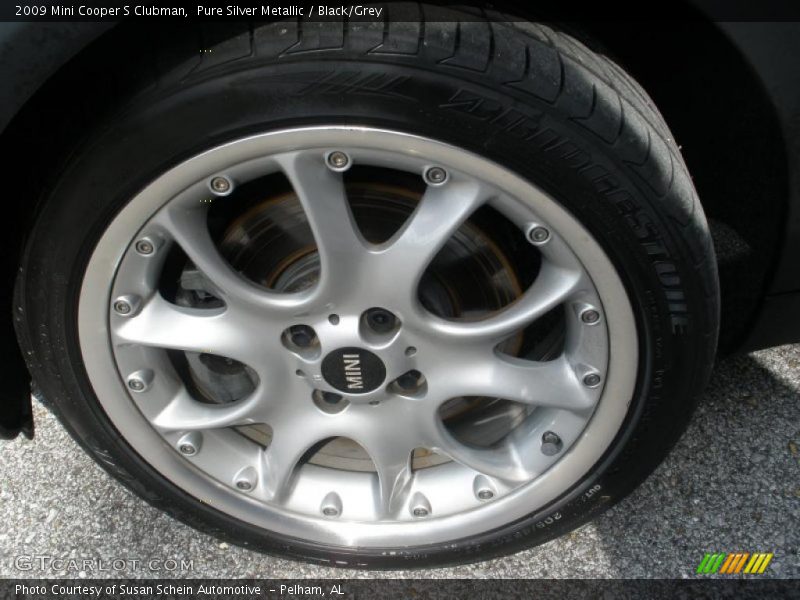 Pure Silver Metallic / Black/Grey 2009 Mini Cooper S Clubman