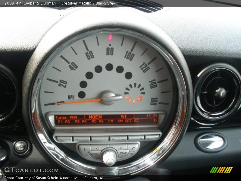 Pure Silver Metallic / Black/Grey 2009 Mini Cooper S Clubman