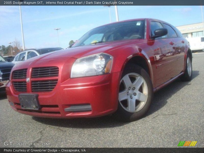 Inferno Red Crystal Pearl / Dark Slate Gray/Light Graystone 2005 Dodge Magnum SXT