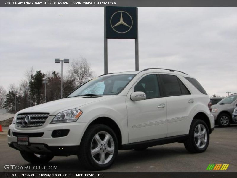 Arctic White / Macadamia 2008 Mercedes-Benz ML 350 4Matic