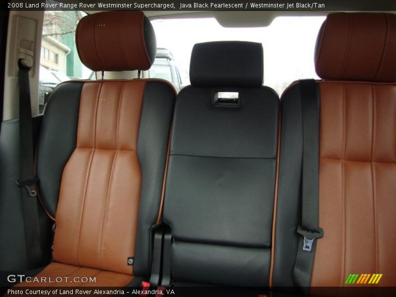 Java Black Pearlescent / Westminster Jet Black/Tan 2008 Land Rover Range Rover Westminster Supercharged