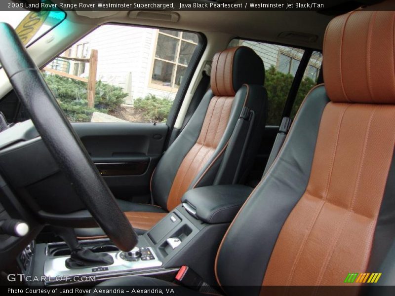 Java Black Pearlescent / Westminster Jet Black/Tan 2008 Land Rover Range Rover Westminster Supercharged