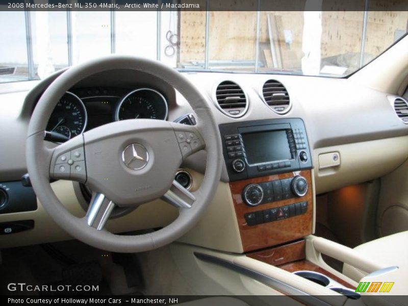 Arctic White / Macadamia 2008 Mercedes-Benz ML 350 4Matic