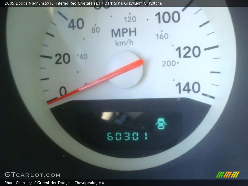 Inferno Red Crystal Pearl / Dark Slate Gray/Light Graystone 2005 Dodge Magnum SXT