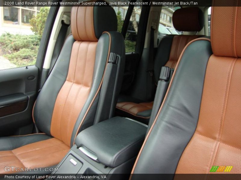 Java Black Pearlescent / Westminster Jet Black/Tan 2008 Land Rover Range Rover Westminster Supercharged