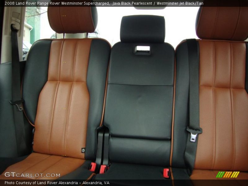 Java Black Pearlescent / Westminster Jet Black/Tan 2008 Land Rover Range Rover Westminster Supercharged