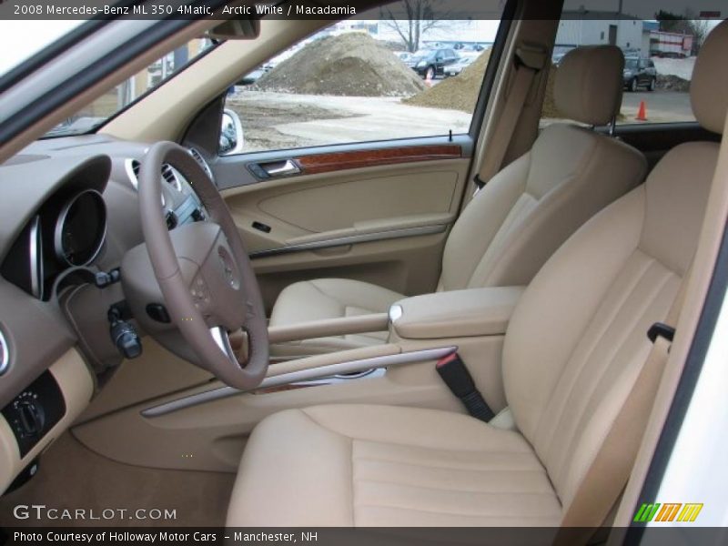 Arctic White / Macadamia 2008 Mercedes-Benz ML 350 4Matic