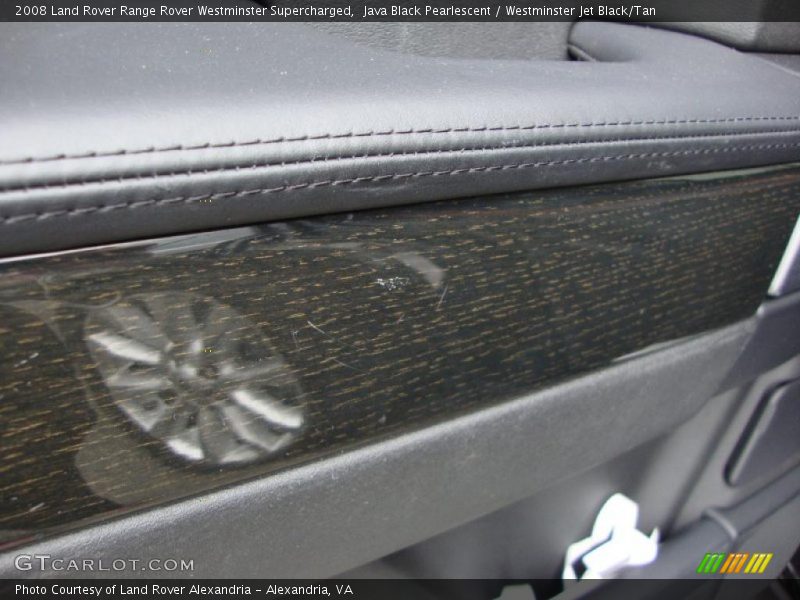 Java Black Pearlescent / Westminster Jet Black/Tan 2008 Land Rover Range Rover Westminster Supercharged