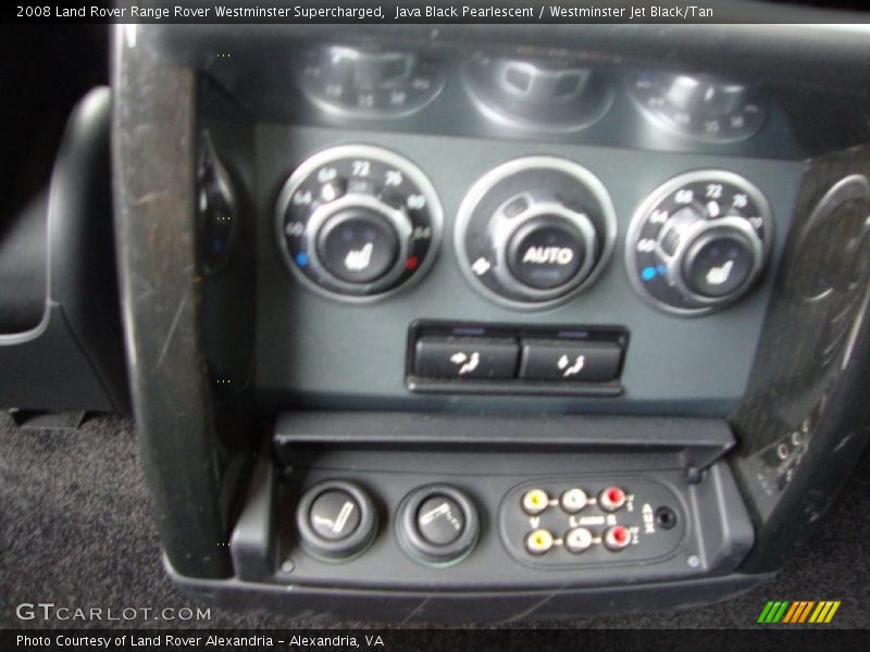 Java Black Pearlescent / Westminster Jet Black/Tan 2008 Land Rover Range Rover Westminster Supercharged