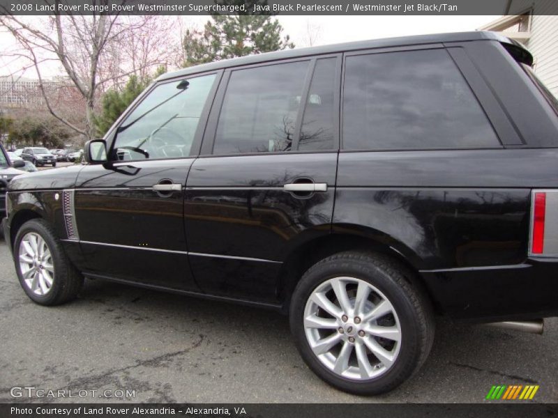 Java Black Pearlescent / Westminster Jet Black/Tan 2008 Land Rover Range Rover Westminster Supercharged