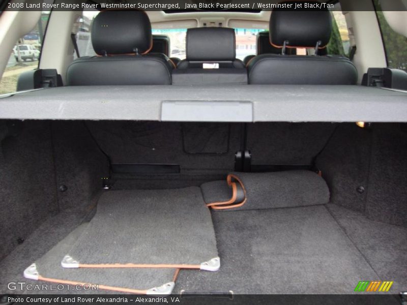 Java Black Pearlescent / Westminster Jet Black/Tan 2008 Land Rover Range Rover Westminster Supercharged