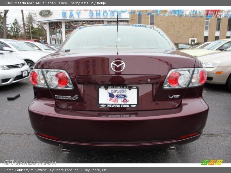 Dark Cherry Metallic / Beige 2006 Mazda MAZDA6 s Sedan