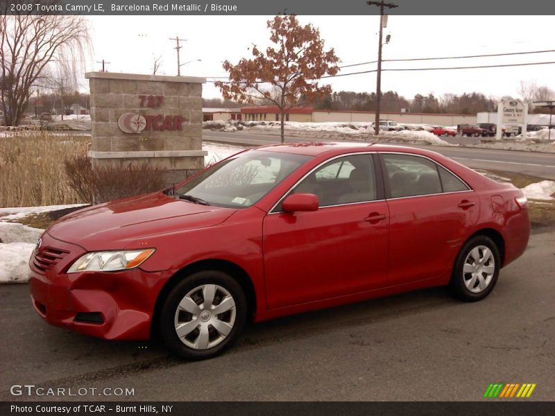 Barcelona Red Metallic / Bisque 2008 Toyota Camry LE
