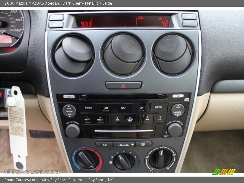 Dark Cherry Metallic / Beige 2006 Mazda MAZDA6 s Sedan