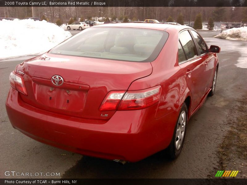 Barcelona Red Metallic / Bisque 2008 Toyota Camry LE
