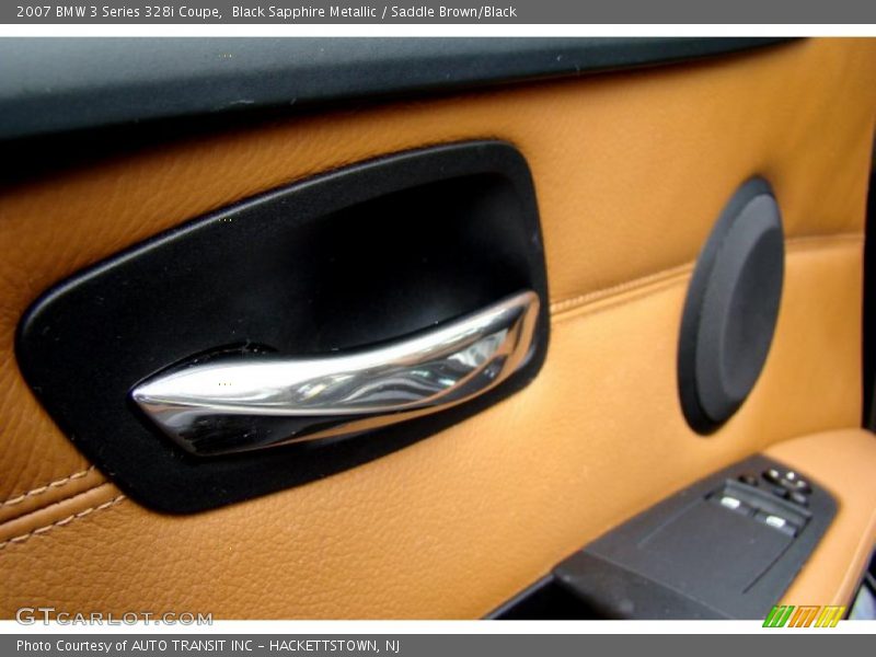 Black Sapphire Metallic / Saddle Brown/Black 2007 BMW 3 Series 328i Coupe