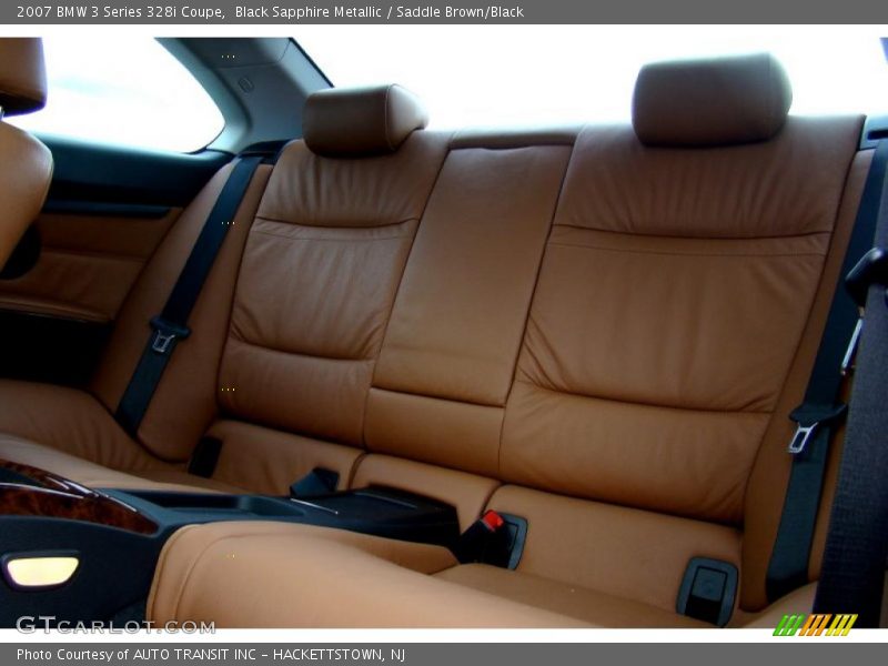 Black Sapphire Metallic / Saddle Brown/Black 2007 BMW 3 Series 328i Coupe