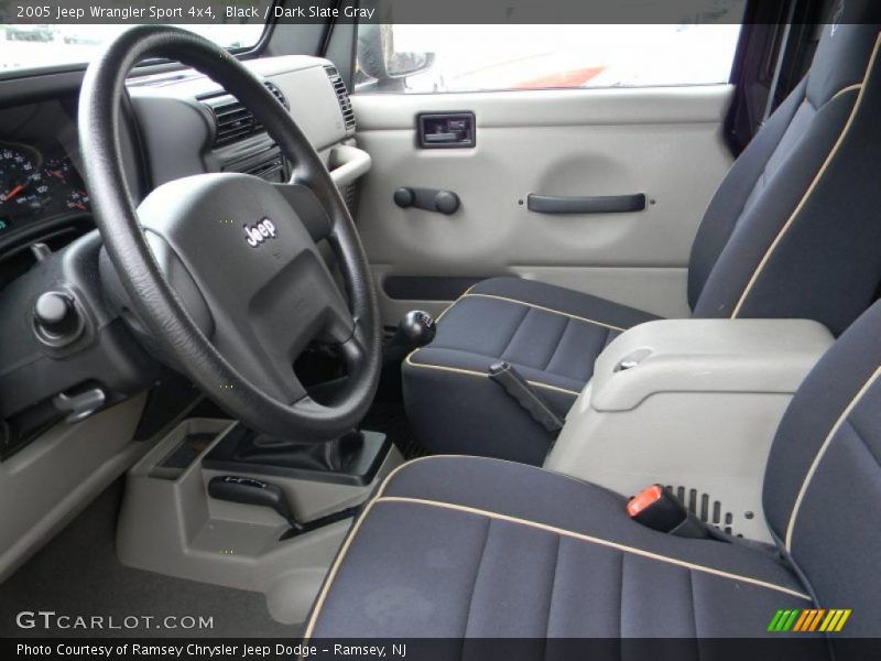 Black / Dark Slate Gray 2005 Jeep Wrangler Sport 4x4