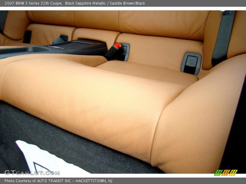 Black Sapphire Metallic / Saddle Brown/Black 2007 BMW 3 Series 328i Coupe