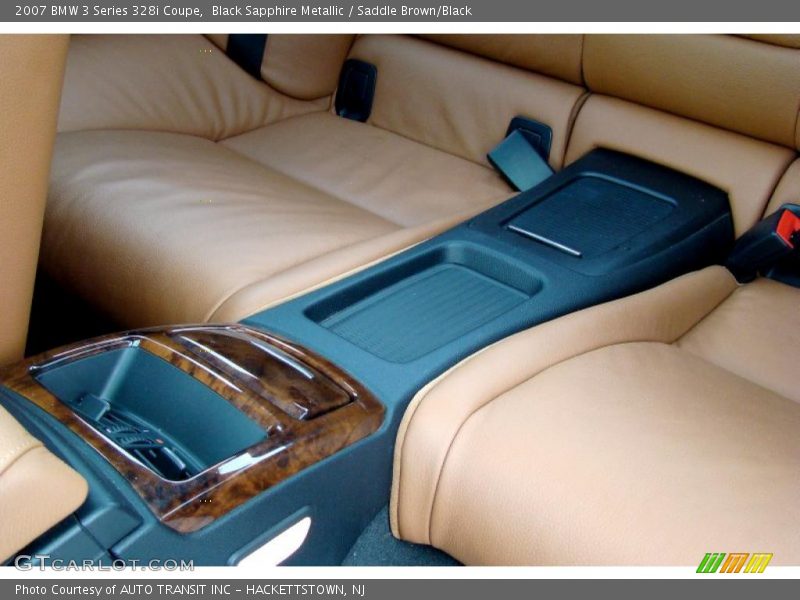 Black Sapphire Metallic / Saddle Brown/Black 2007 BMW 3 Series 328i Coupe