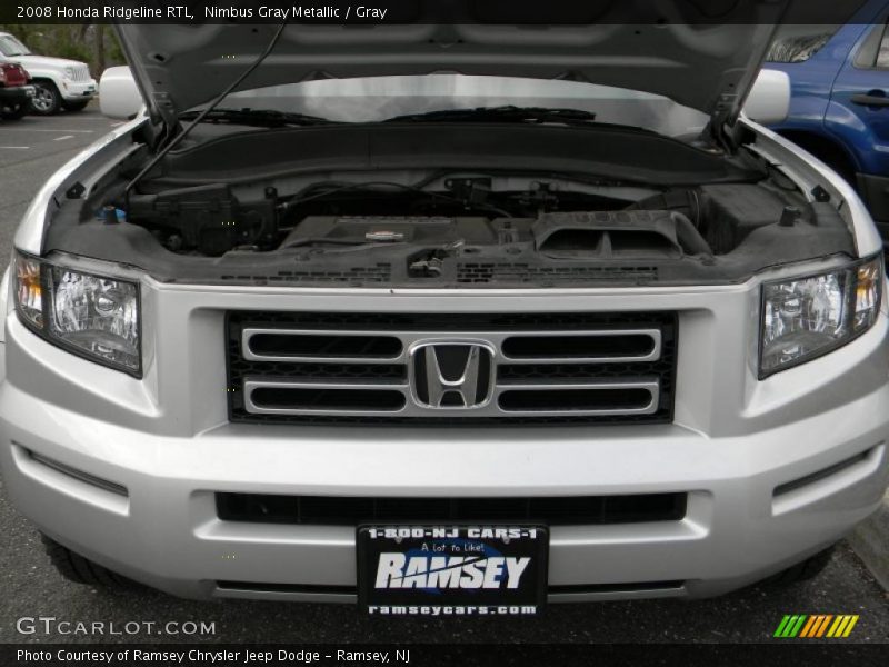 Nimbus Gray Metallic / Gray 2008 Honda Ridgeline RTL