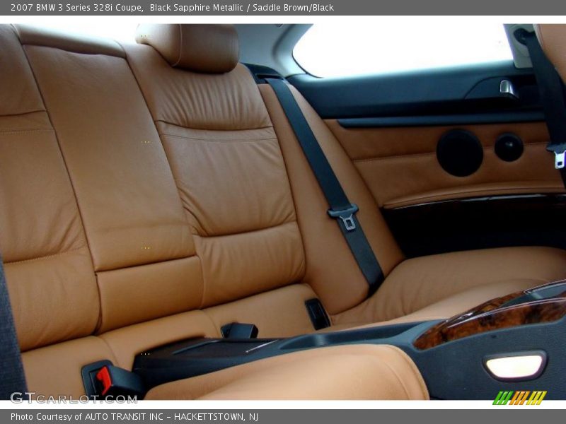 Black Sapphire Metallic / Saddle Brown/Black 2007 BMW 3 Series 328i Coupe