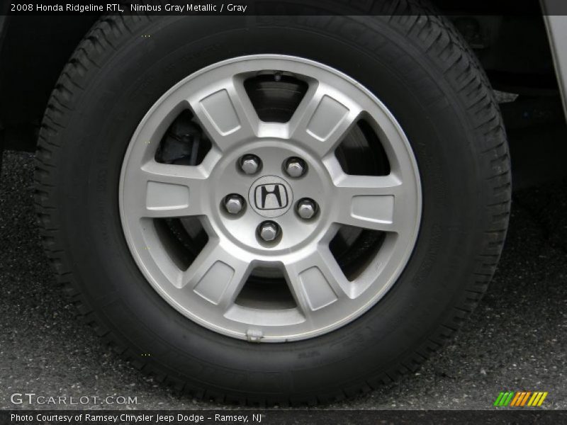Nimbus Gray Metallic / Gray 2008 Honda Ridgeline RTL
