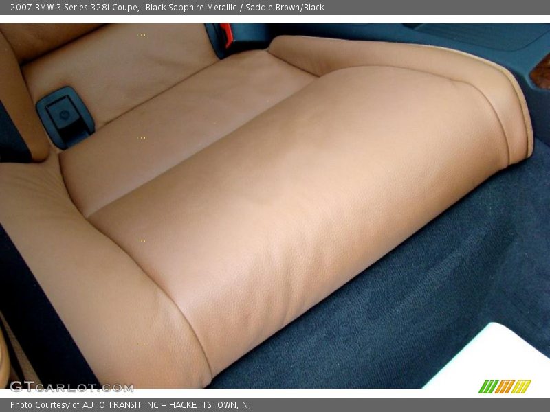 Black Sapphire Metallic / Saddle Brown/Black 2007 BMW 3 Series 328i Coupe