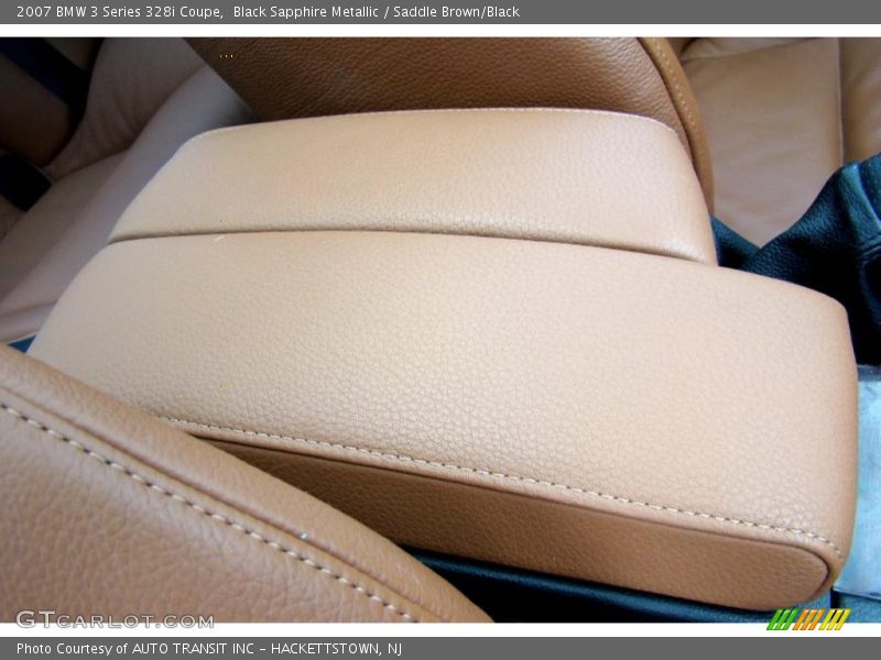 Black Sapphire Metallic / Saddle Brown/Black 2007 BMW 3 Series 328i Coupe