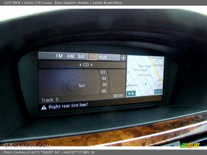 Black Sapphire Metallic / Saddle Brown/Black 2007 BMW 3 Series 328i Coupe